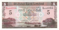 Ulster Bank Ltd 5 Pounds,  1. 1.2013
